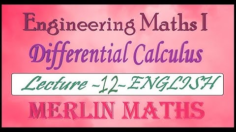 Evolute as the Envelope of Normals - Engineering Maths 1 - Unit 3- Differential calculus- English