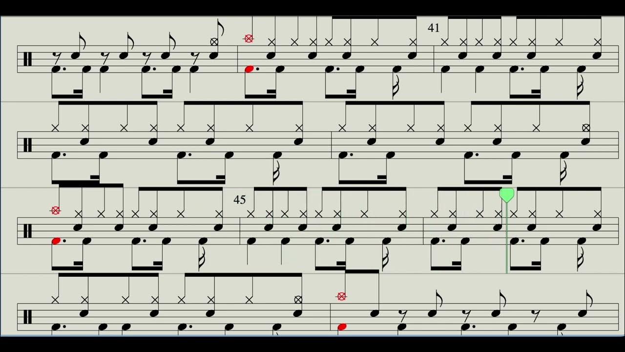 Paper rings Taylor Swift drums sheet music by Kru Draft YouTube