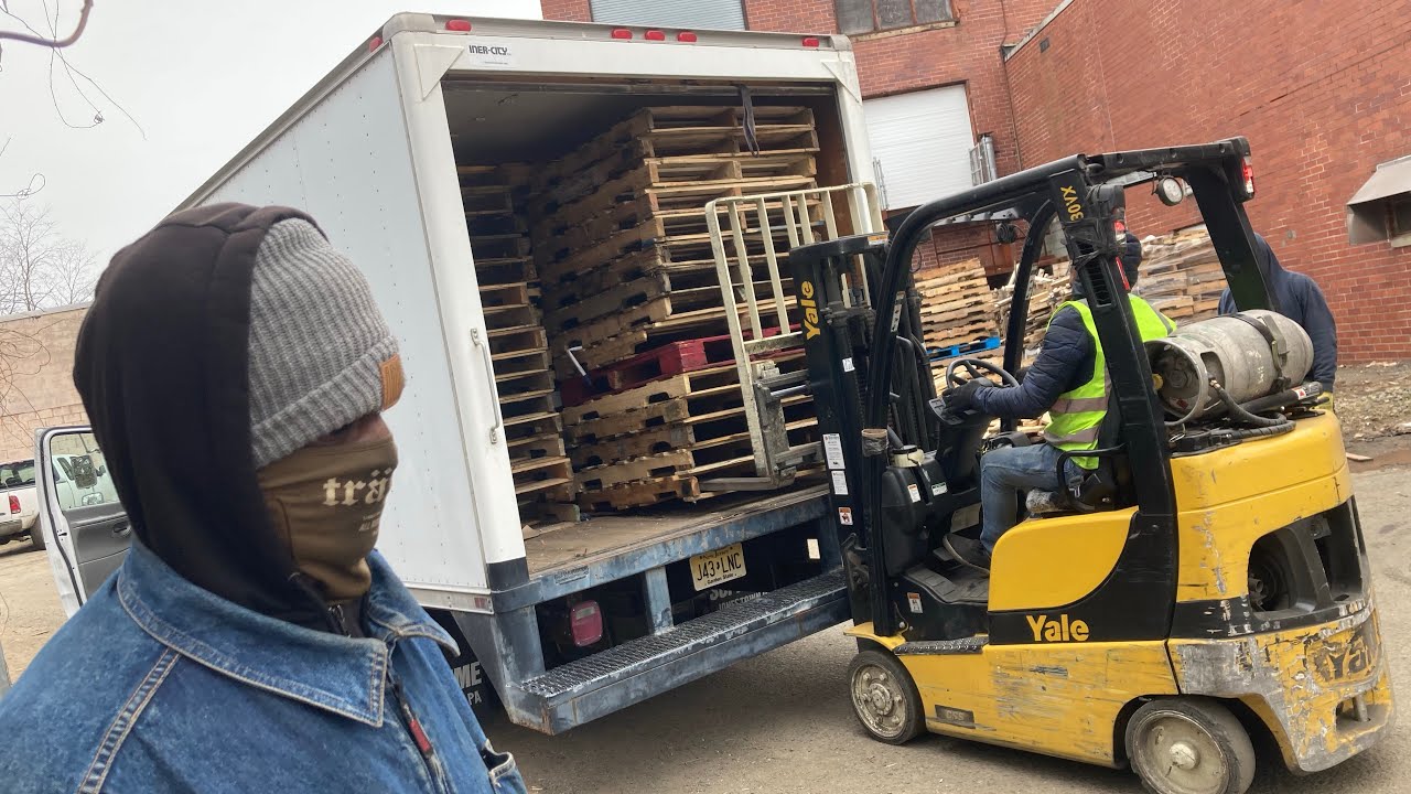 First Box Truck Pallet Load YouTube