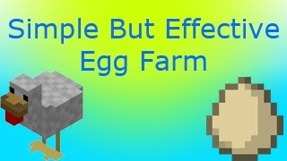 [Minecraft] How to make a simple but effective Egg Farm