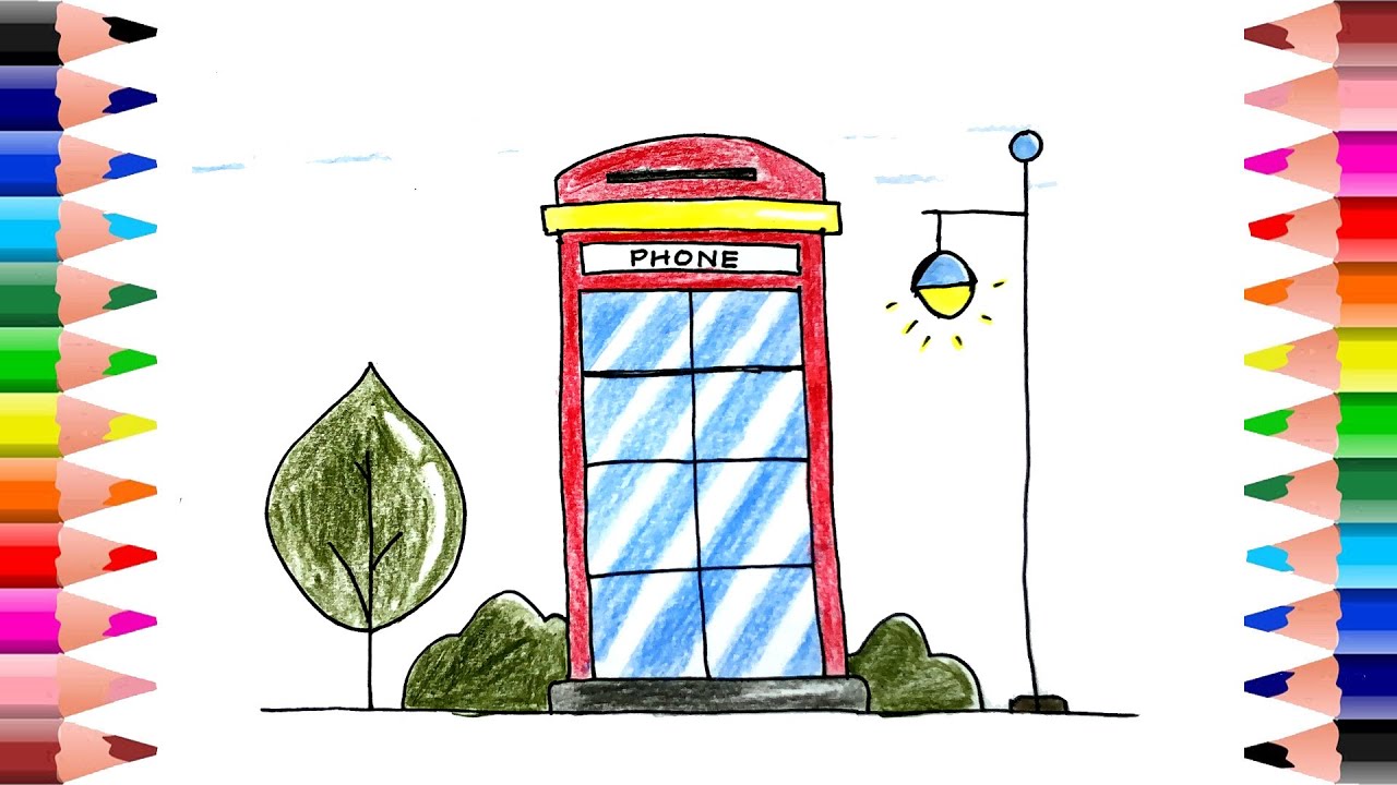 Phone Booth Drawing Vector Images (over 100)