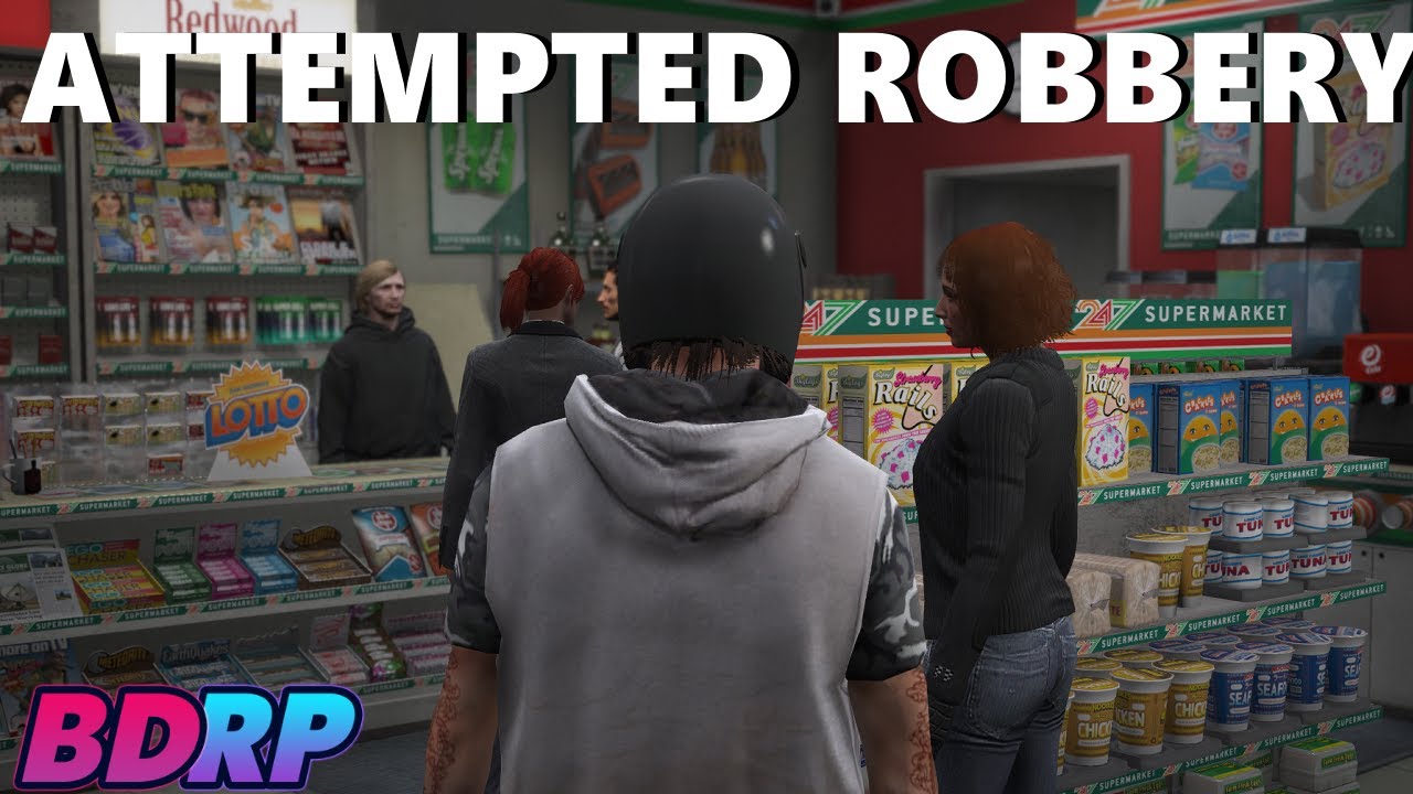 Redneck Fails To Rob A Store in GTA 5 RP - YouTube