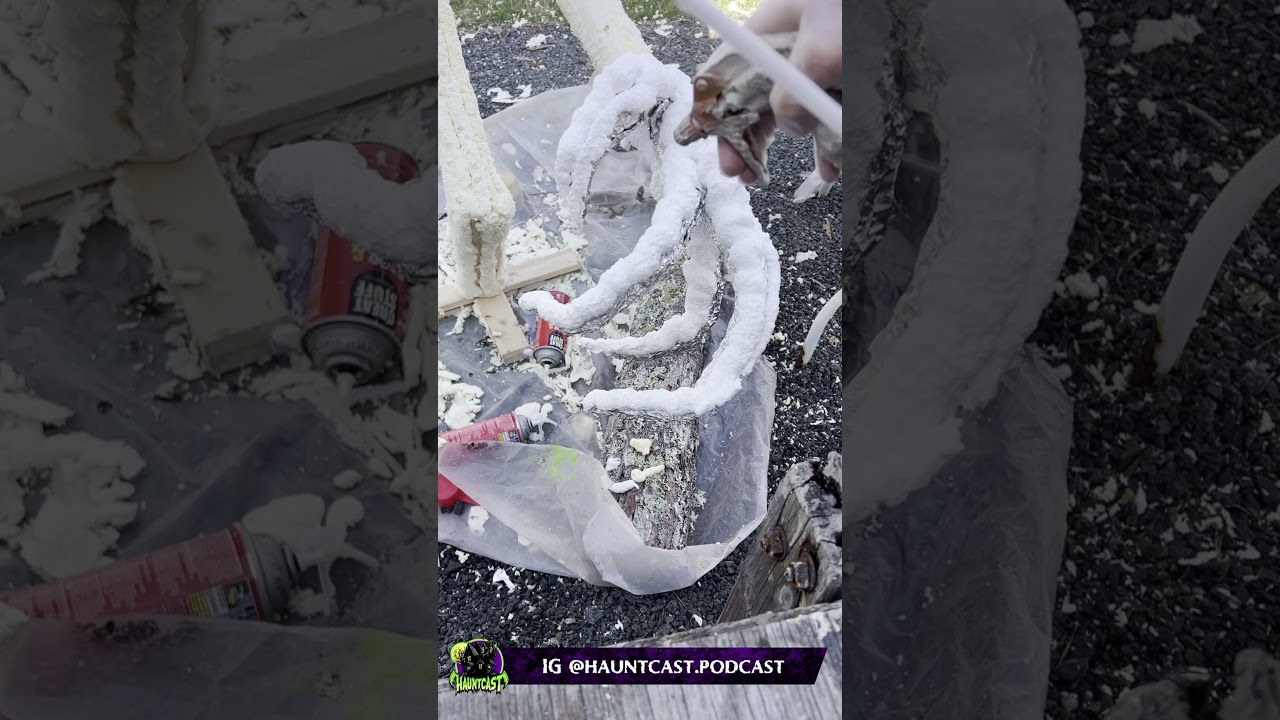Molding & Shaping Loctite Spray Foam for DIY Halloween Yard/ Home Haunt Props #homehaunt #yardhaunt