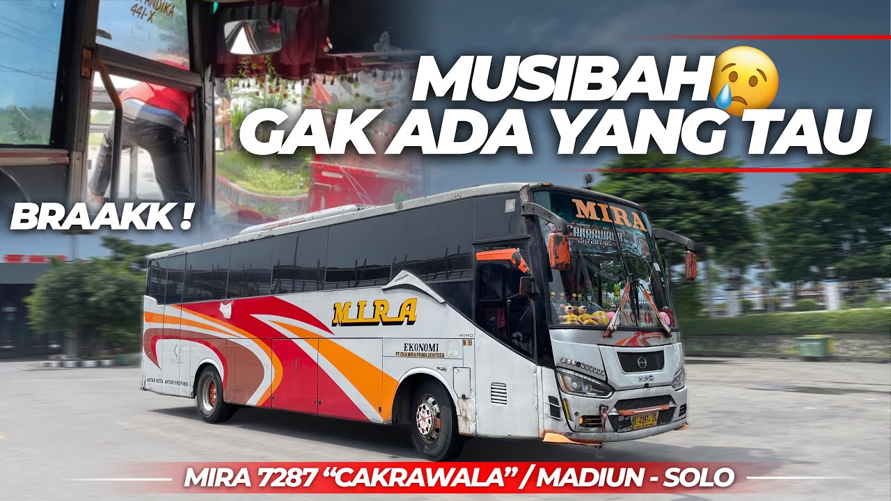 AWALNYA GANDENG 3 BUS DIDEPAN, TIBA TIBA BENTURAN TIDAK BISA DI HINDARKAN⁉️MIRA CAKRAWALA S 7287 US🔥