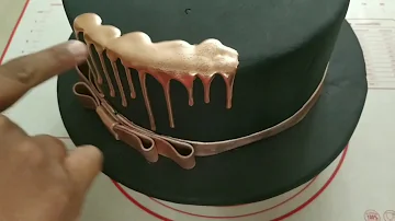 ¿Se puede poner un goteo en una tarta de fondant?