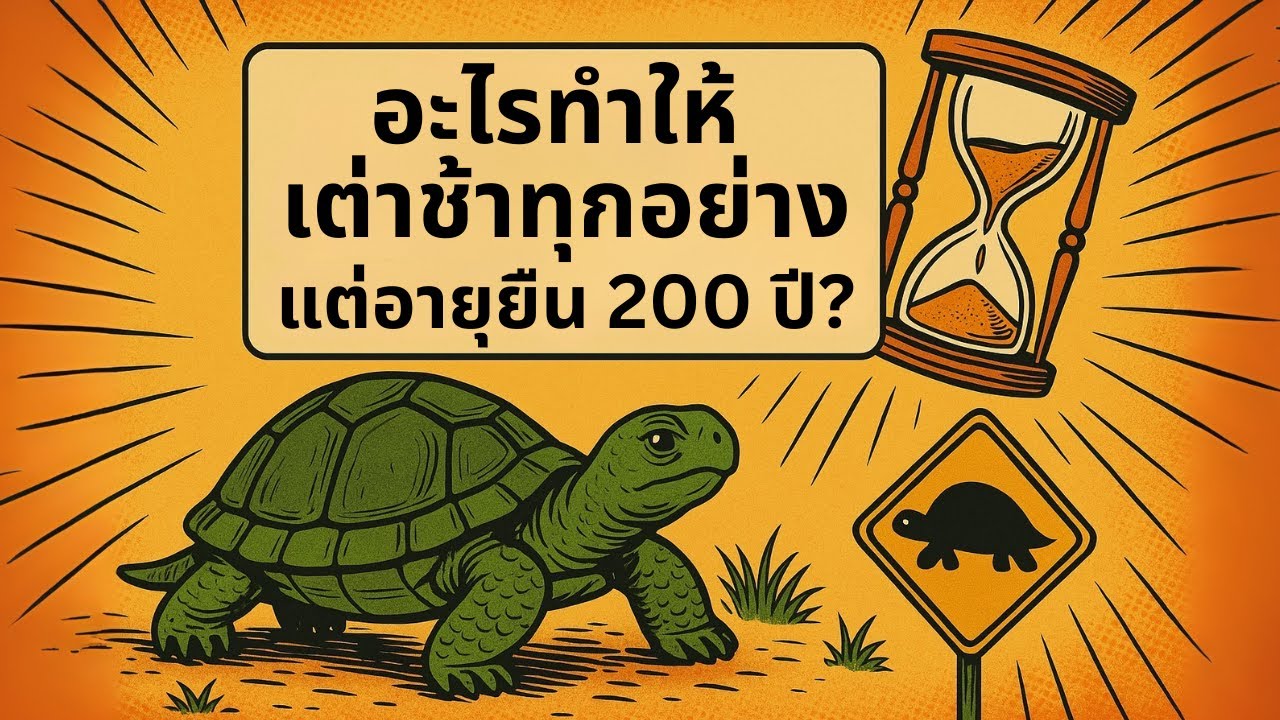 ความลับของเต่า | ช้าได้เปรียบ...หรือแค่โชคดี?
