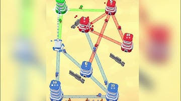 Tower War - Tactical Conquest - Gameplay Walkthrough Part 10 All Levels 1-7 (Android, ios)