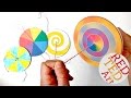 Easy Paper Spinners STEAM Color Theory Paper Crafts