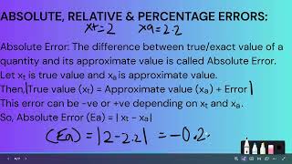 Numerical Mathematics(Lesson 5): 'Errors and Approximation(Part 4)'
