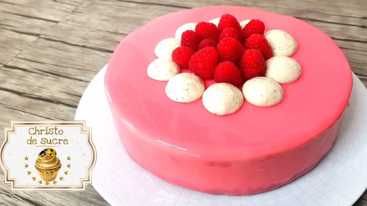 recette de l'entremet vanille framboises 😋🍰