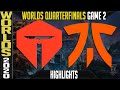 TES vs FNC Highlights Game 2 | Quarterfinals Worlds 2020 Playoffs | TOP Esports vs Fnatic G2