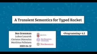 A Transient Semantics for Typed Racket