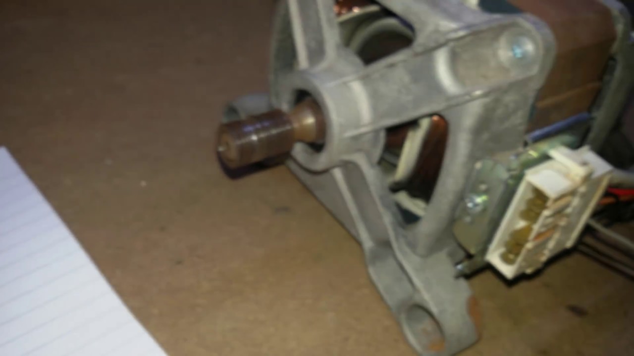 Collegamenti motore di lavatrice a 12 v youtube Collegare motore lavatrice