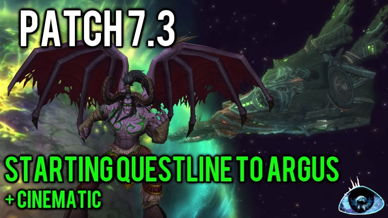 [World of Warcraft] 7.3 Starting Questline to Argus + Cinematic - YouTube