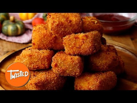 How To Make Pumpkin Mac And Cheese Bites  Cheesy Party Appetizers  Twisted