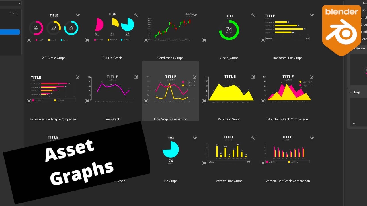 Asset Browser Graphs in Blender! [Node Charts - September 2023 Update ...