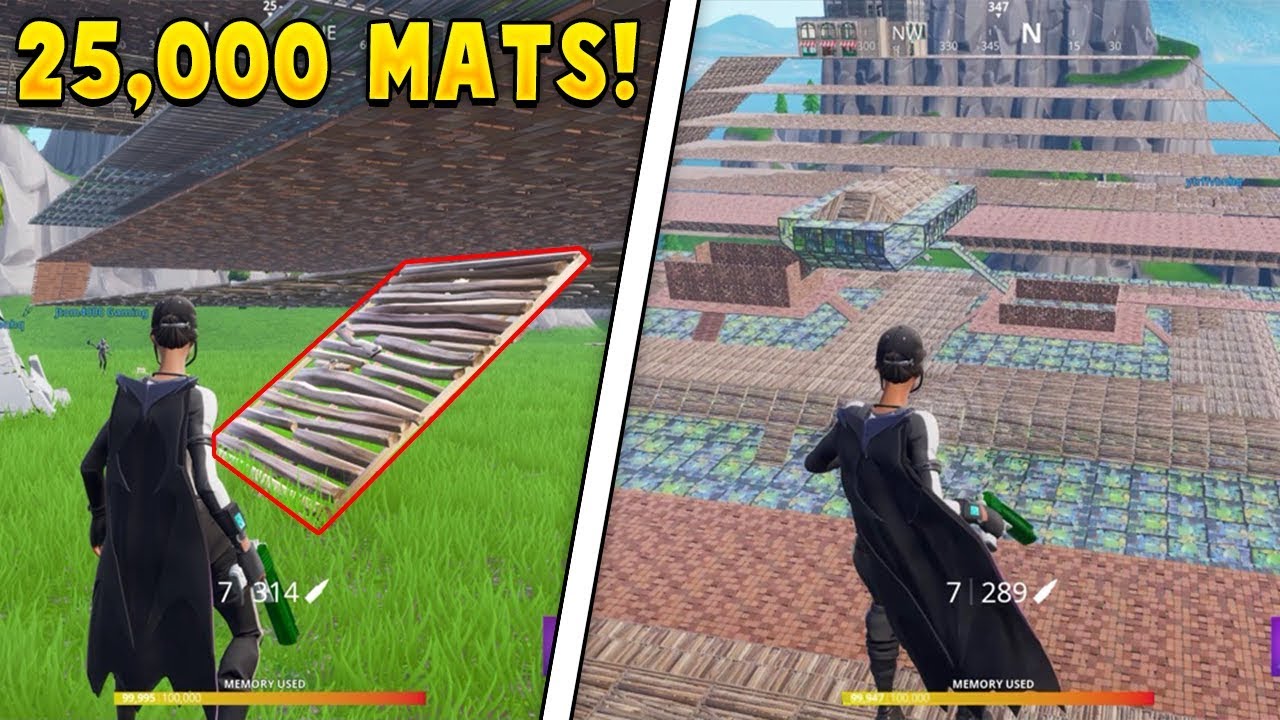 Breaking ONE Ramp connected to 25,000 Mats! (Fortnite Creative Mode