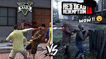GTA V vs Red Dead 2: The Ultimate Comparison! 🔥 2024 (Part3)