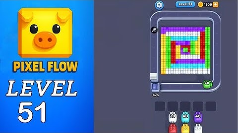 Pixel Flow Level 51 Walkthrough