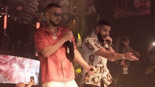 Drake and French Montana performance at LIV