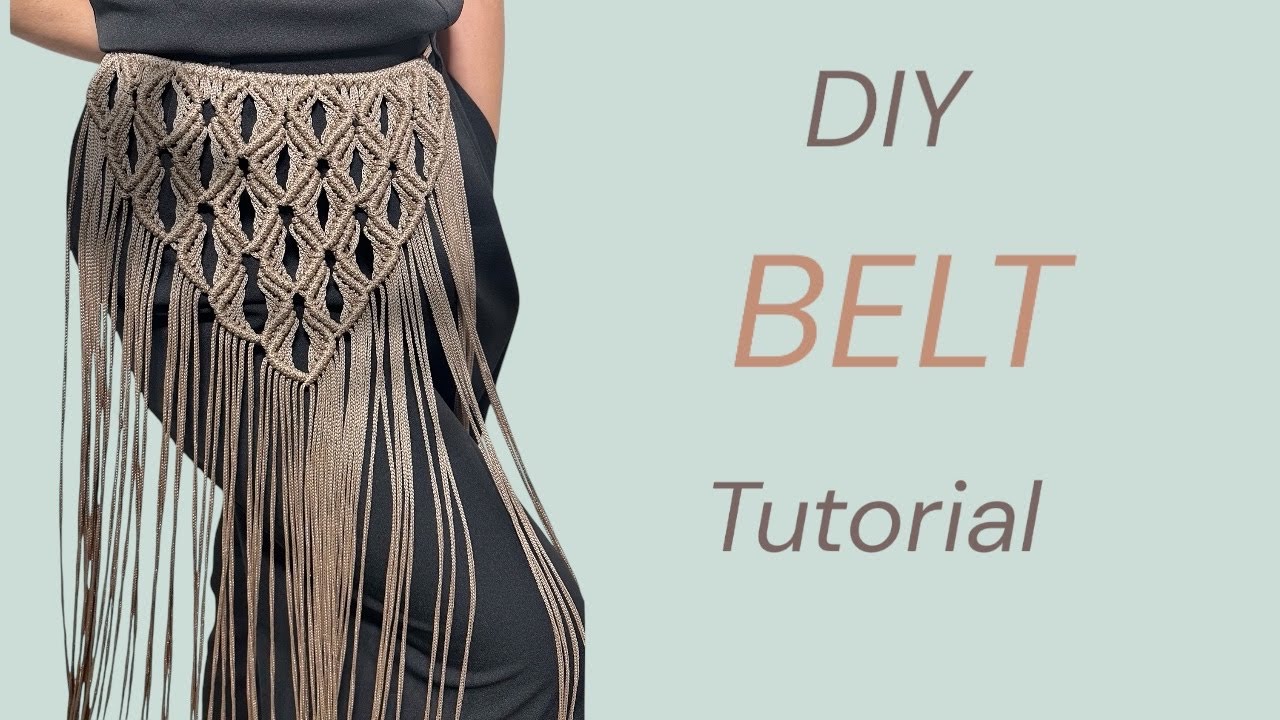 DIY Belt Macrame Tutorial Step-by-Step | Припинда Пояс Макраме