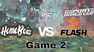MSC // EWC // GROUP STAGE BO3 GAME 2 // HOMEBOIS VS TEAM FLASH // MOBILE LEGENDS: BANG BANG