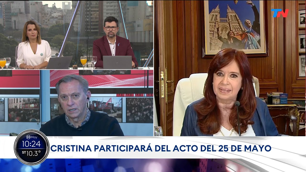 Cristina Kirchner confirmó que participará del acto del 25 de Mayo ...