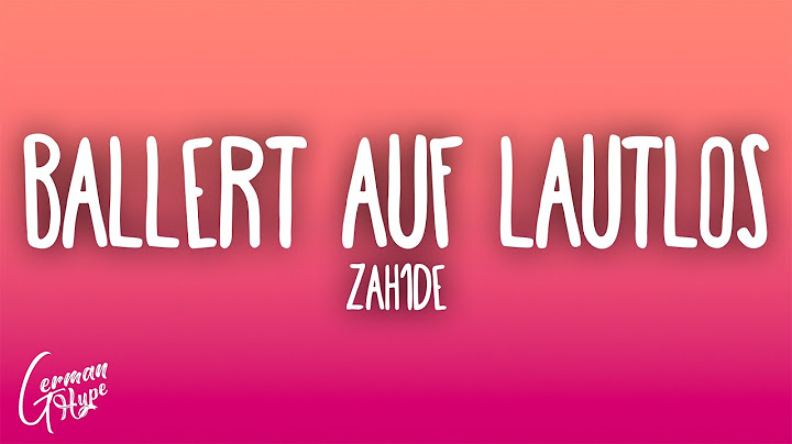 ZAH1DE - Ballert auf Lautlos