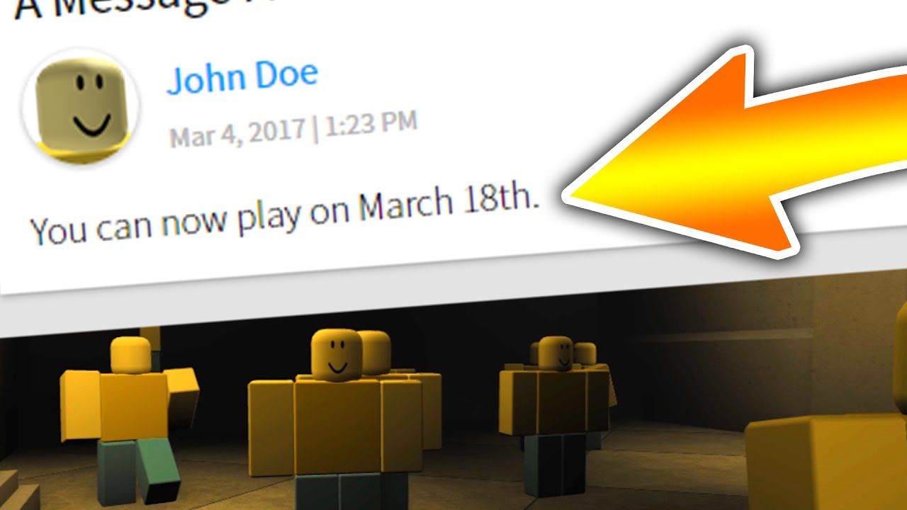 How To Play Roblox On March 18th John Doe - he actually found him roblox john doe