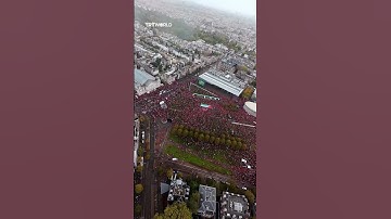 Massive “Red Line” pro-Palestine protest in Amsterdam