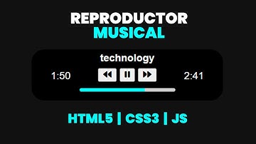 Como crear un reproductor de música con HTML, CSS y JS
