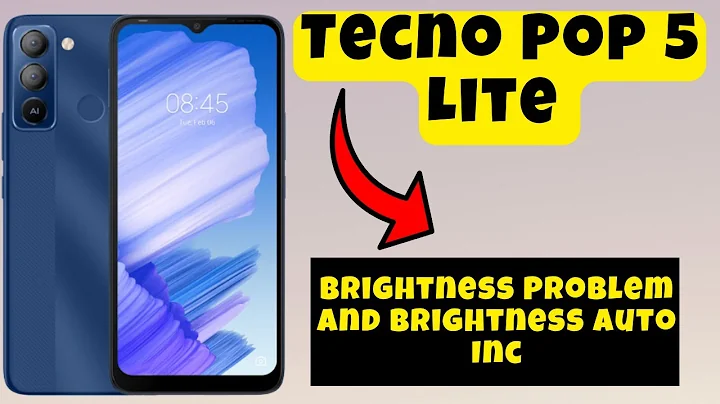 Tecno Pop 5 Lite Brightness Problem And Brightness Auto Inc || How to solve brightness issues