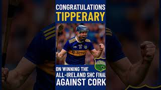 Lets Congratulate Tipperary on winning all ireland SHC Final 2025 against Cork #hurling #shorts