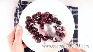 tips for keto diet for beginners (Blueberry Cheesecake parfait)