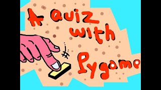 How to make a test quiz with Pygame