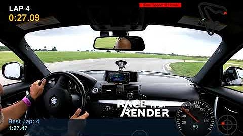 BMW135i PB with Data at TMP Cayuga