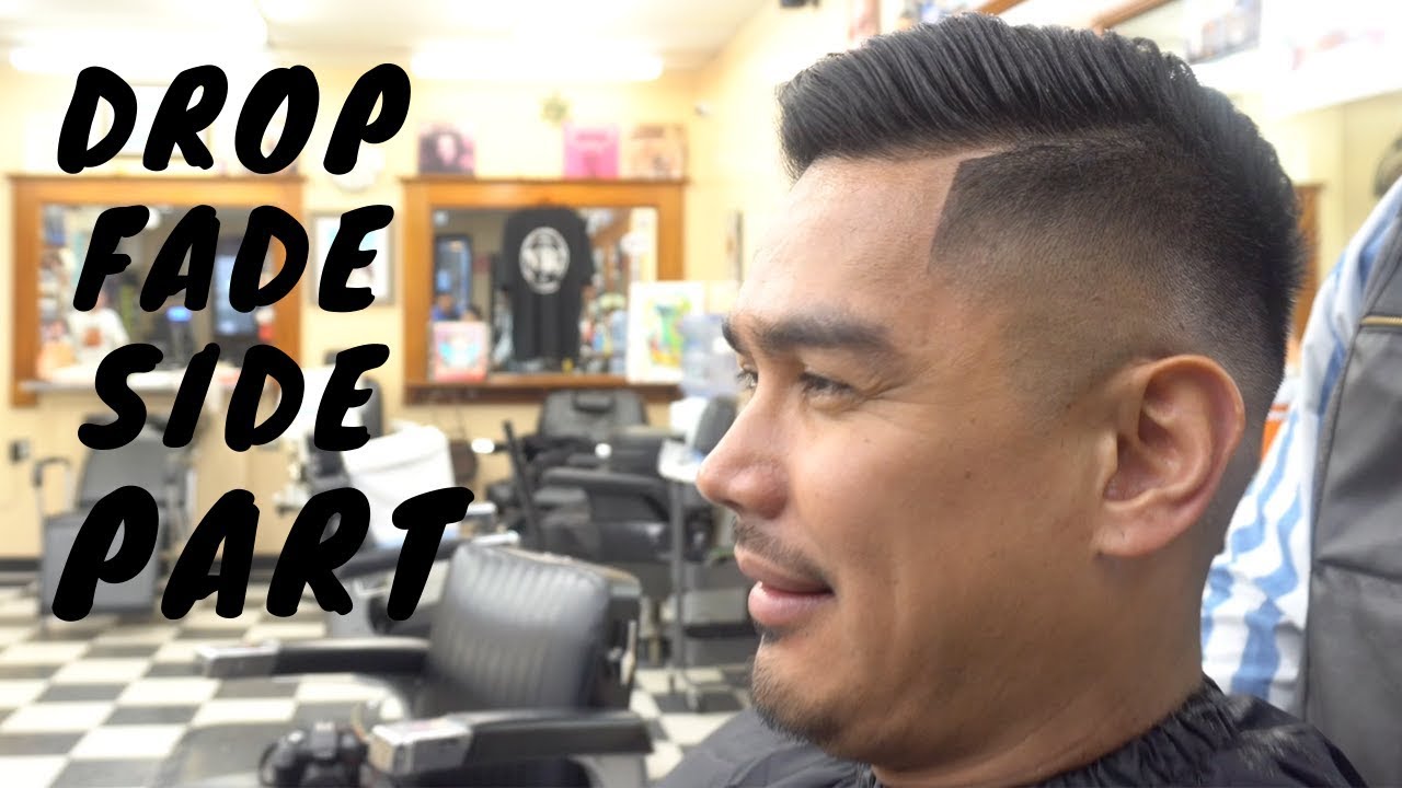 How To Do A Drop Fade Side Part Haircut Tutorial