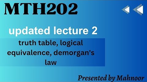 mth202 short lecture 2 | vu updated short lecture 2024 | by Mahnoor