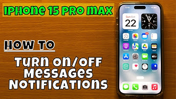 How to Turn On/Off Messages Notifications iPhone 15 Pro Max