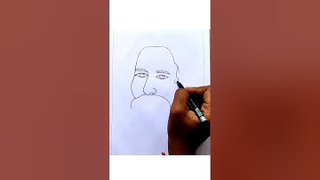 Rabindranath Tagore drawing , how to draw rabindranath Tagore #shorts #rabindranathtagore #drawing
