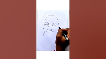 Rabindranath Tagore drawing , how to draw rabindranath Tagore #shorts #rabindranathtagore #drawing