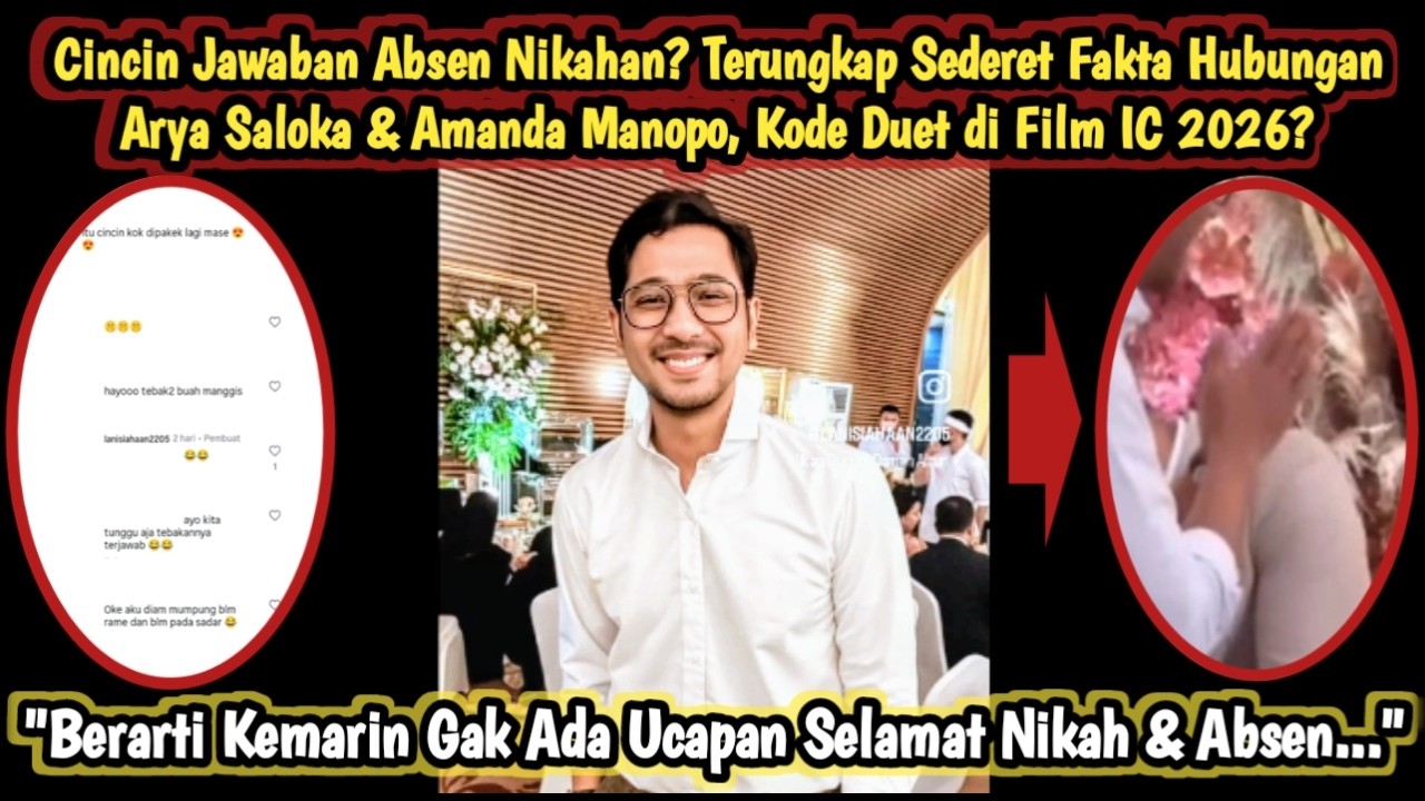 TERJAWAB KNP Absen Nikahan! 8 Fakta Baru Hub Arya Saloka & Amanda Manopo, Cincin Kode Duet Film IC?