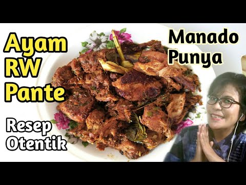 Resep Masakan Manado Ayam Bumbu Rw