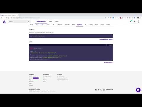 Calling any algorithm from Python