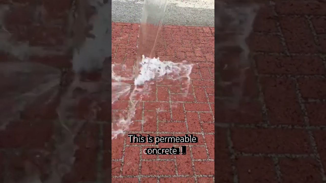 Thirsty concrete ! Permiable paving system 
