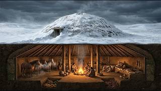 How did Native Americans build houses capable of controlling winter temperatures as low as -50°C?