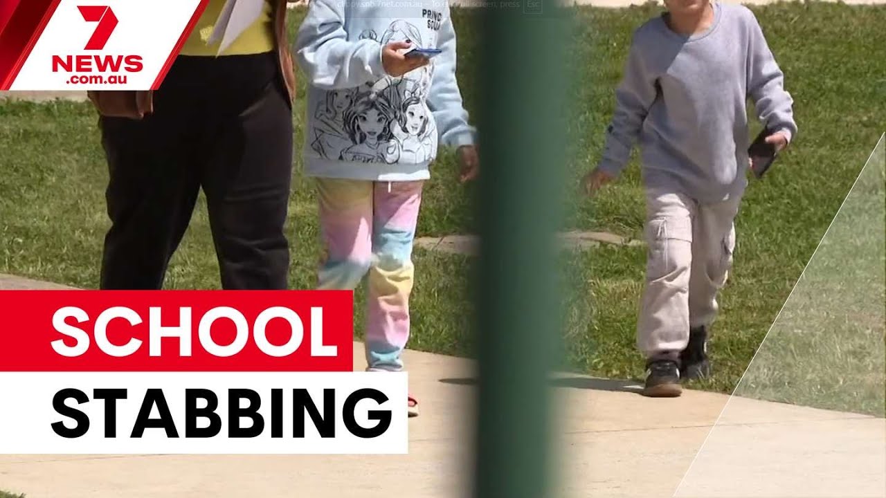 Boy stabbed by peer at Melbourne school | 7NEWS