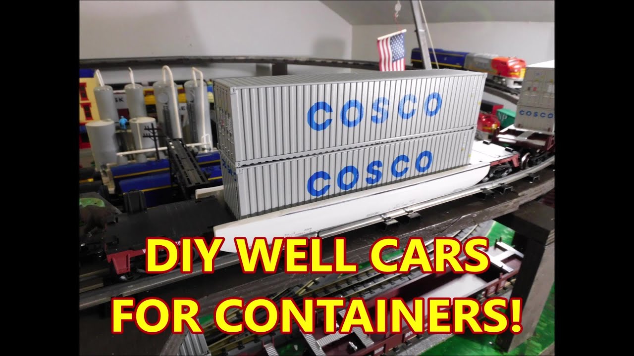 Menards Intermodal I made INTERMODAL/Well RAIL CARS from PVC Pipe! Part 1#Menards# ...