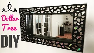 Dollar tree DIY/ Glam mosaic mirror