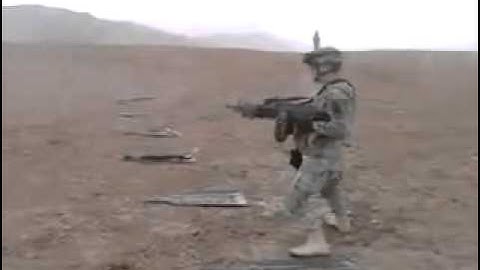 Marine Dual Wields Two M249 s